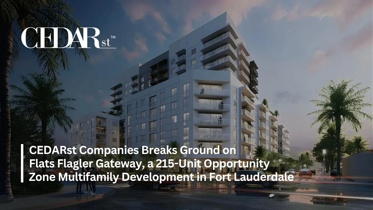 CEDARst Companies Breaks Ground on Flats Flagler Gateway, a 215 ...