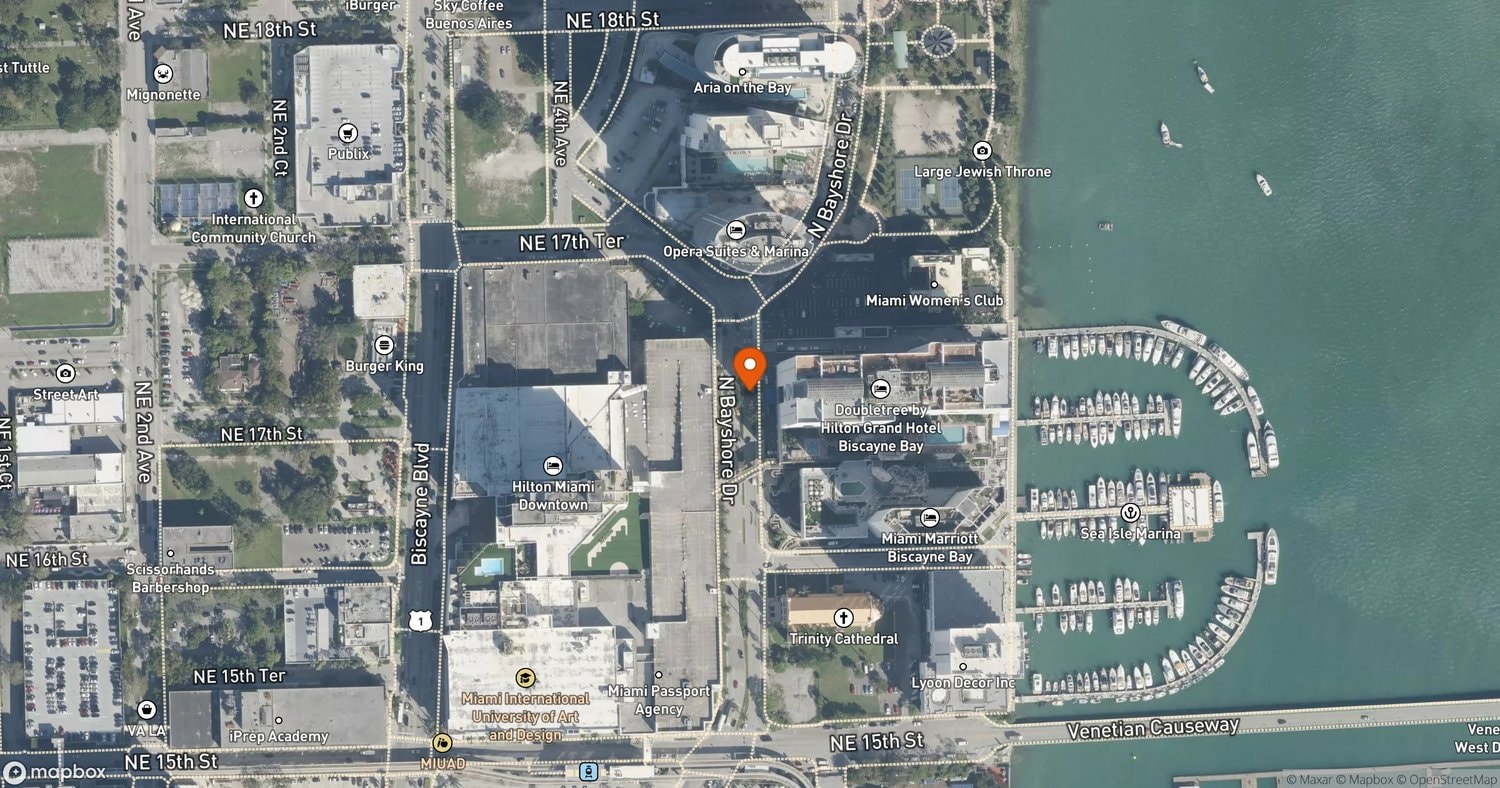 Site of Margaret Pace Park Improvement Project - Phase 1 at 1745 N Bayshore Drive, Miami, FL 33132
