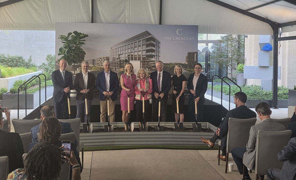 Groundbreaking ceremony for The Crescent Offices in Fort Worth
