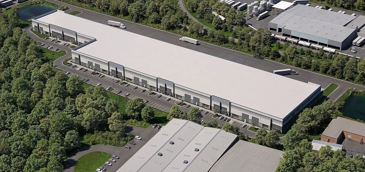 Rendering of Trinity Capital's planned big-box industrial development in Charlotte's largest industrial submarket