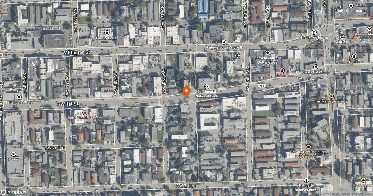 Site of Little Havana Upzoning Plan and 700-Unit Riverwest Project at Little Havana, Miami, FL