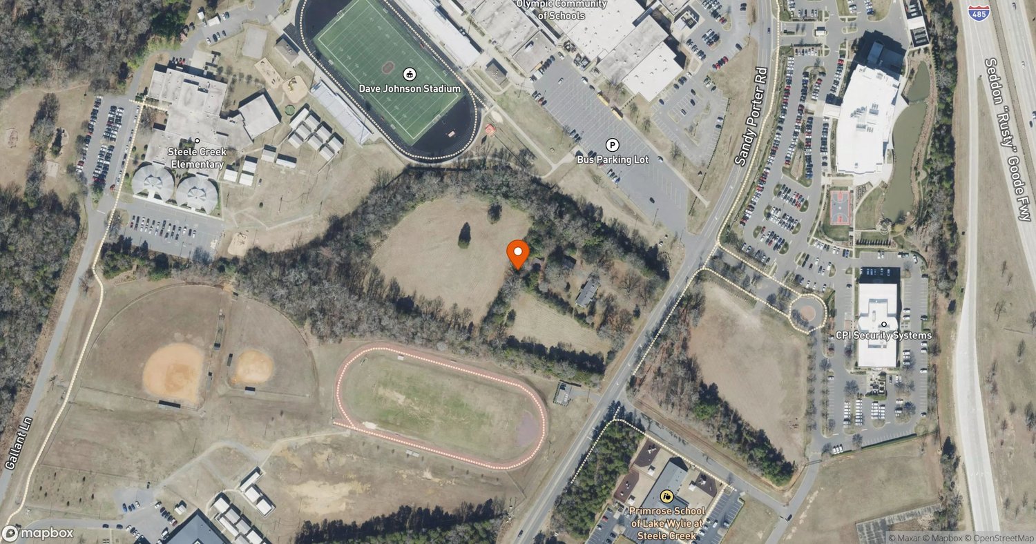 Site of Rezoning Petition 2026-033: 65-Unit Multifamily Attached Development at 4109 Sandy Porter Road, Charlotte, NC 28273