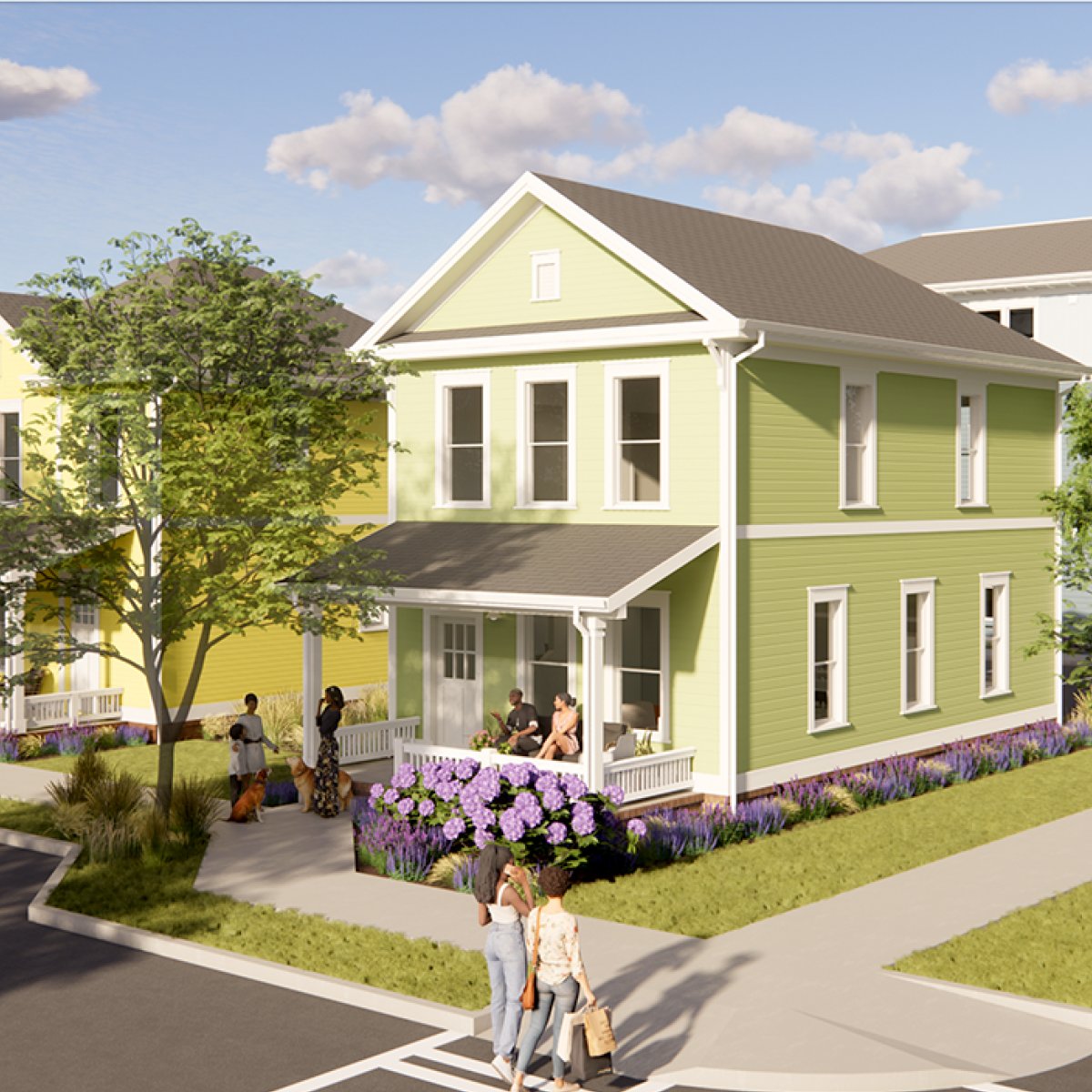 Front-porch cottage homes planned at The 404 @ Oliver Street
