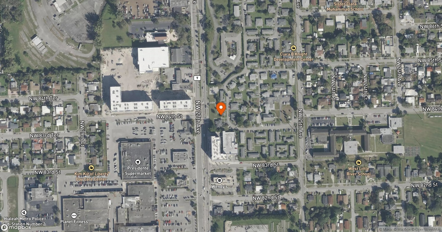Site of The HueHub at 8395 NW 27th Avenue, Miami, FL 33147