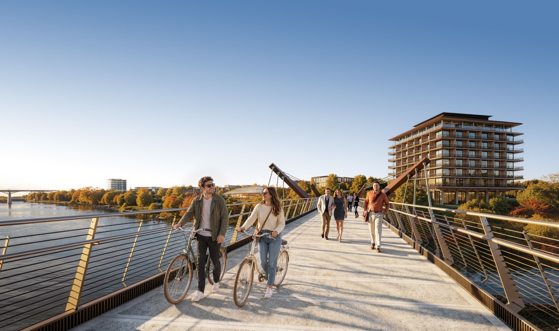 Oracle unveils new look at Nashville's Foster+Partners-designed pedestrian bridge β Markets of Tomorrow