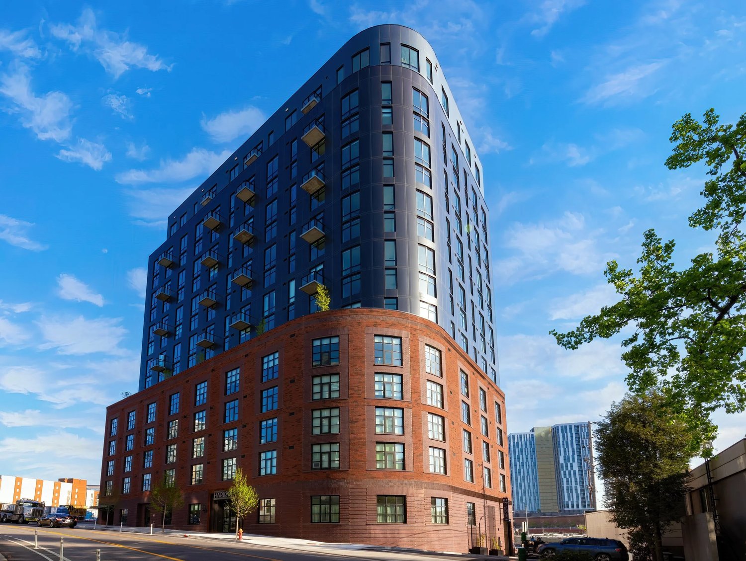The completed Harlowe at 908 Division Street in Nashville's Gulch