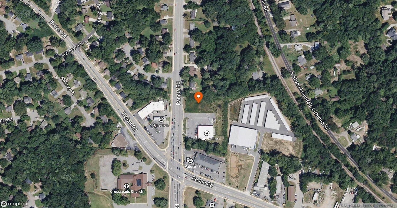 Site of Sea and Soul at 1230 Panola RD, DeKalb County, GA