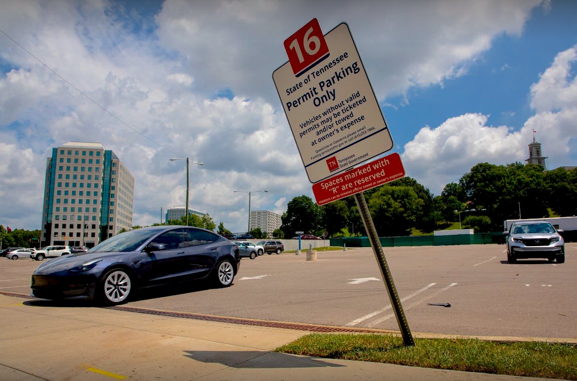 State-owned Lot 16 on Rosa L. Parks Blvd, one of the surface parking lots targeted for mixed-use redevelopment
