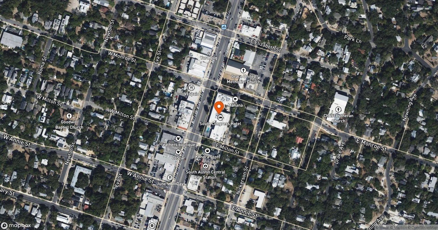 Site of Standard Austin at 1603 S. Congress Avenue, Austin, TX