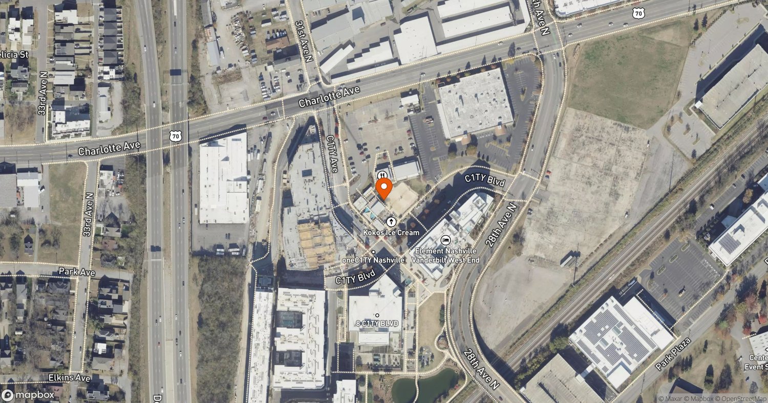 Site of NOVEL oneC1TY at 3 City Ave, Nashville, TN 37209