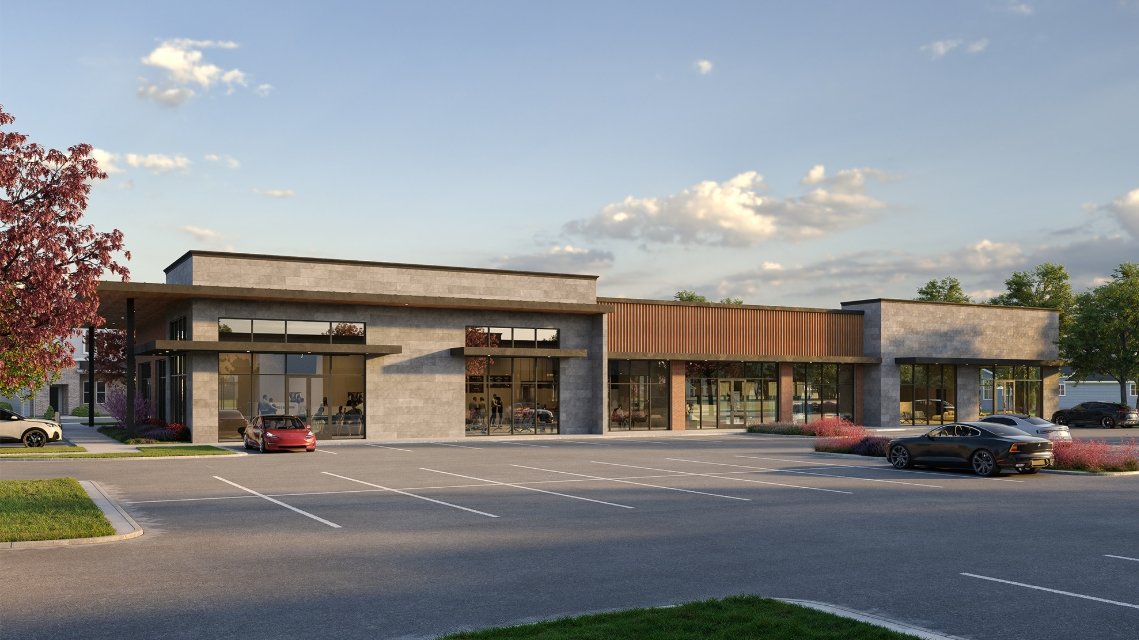Rendering of Easton Park Medical Center viewed from the parking lot