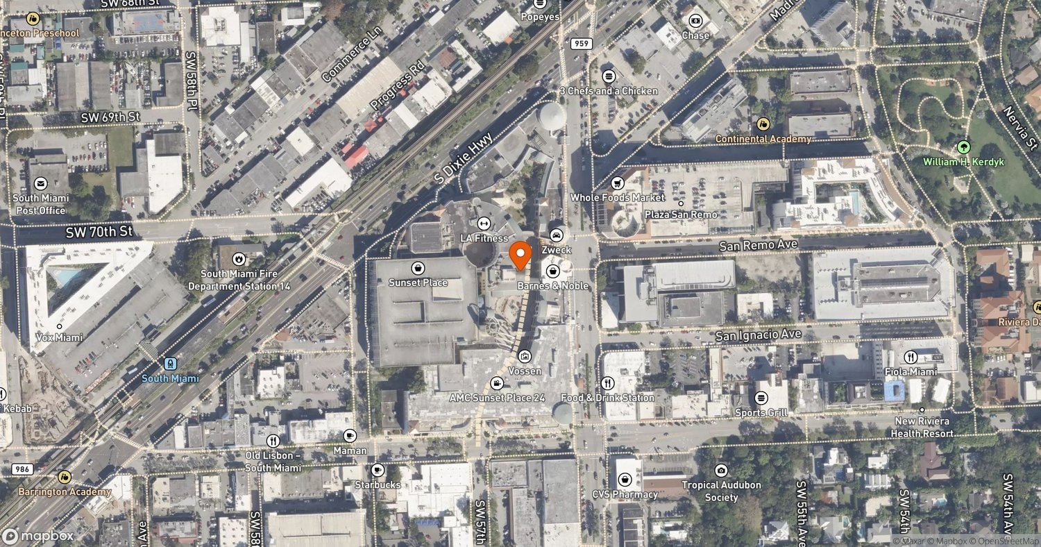 Site of Downtown SoMi (Shops at Sunset Place Redevelopment) at 5701 Sunset Drive, South Miami, FL 33143
