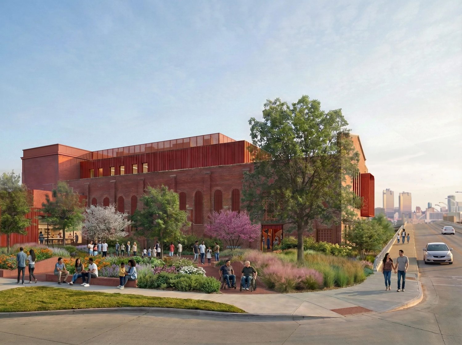 Rendering of the Transform 1012 Center for Arts and Community Healing (Fred Rouse Center) at 1012 N. Main Street, Fort Worth
