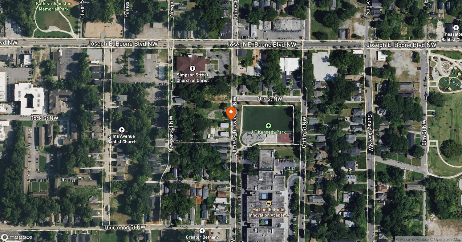 Site of Brawley Commons (280 James P. Brawley) at 280 James P. Brawley Drive NW, Atlanta, GA 30314