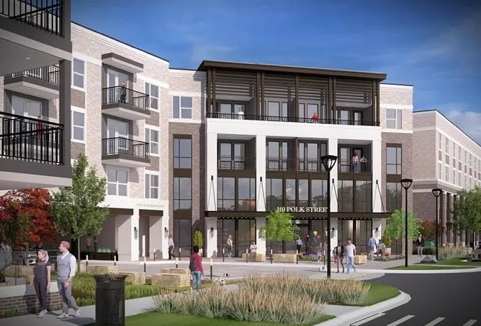 Rendering of the new Richardson Ridge Club residential project in Richardson's growing urban core
