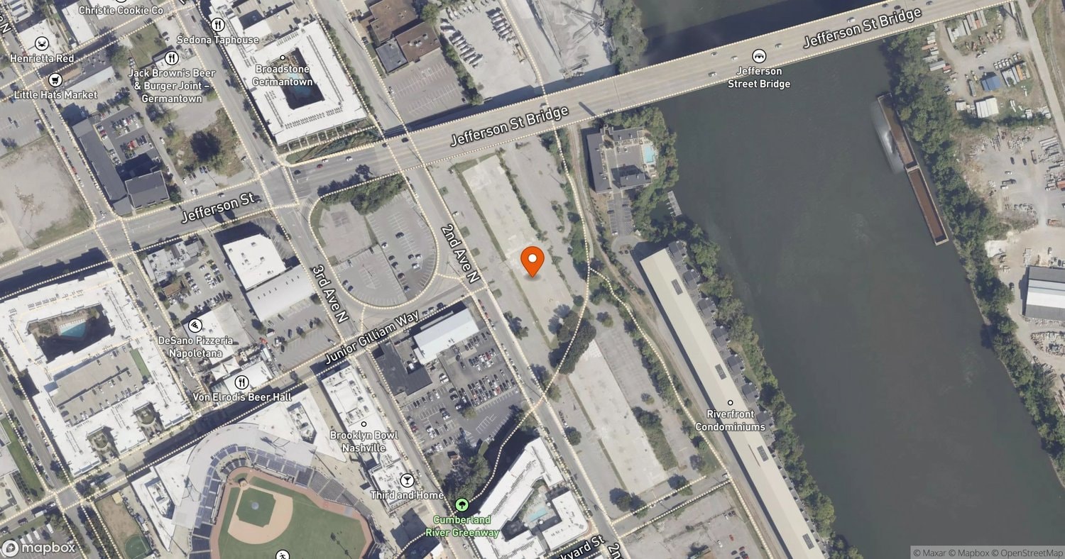 Site of Ferra at 1000 Second Ave. N., Nashville, TN