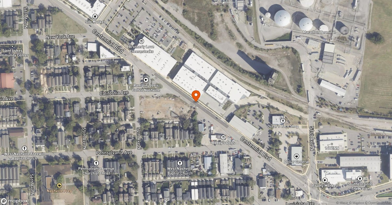 Site of Infill Nashville Portfolio (Breeze Block & Stateline) at 6100-6110 Robertson Ave. & 5300 Centennial Blvd., Nashville, TN 37209