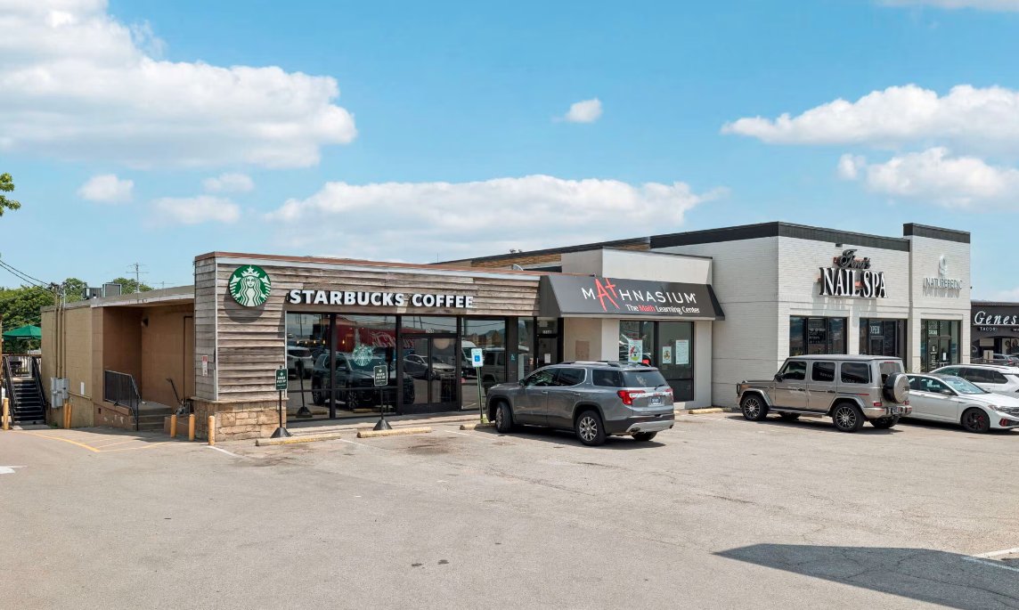 The Hillsboro Shoppes retail strip on Hillsboro Pike, now listed for sale
