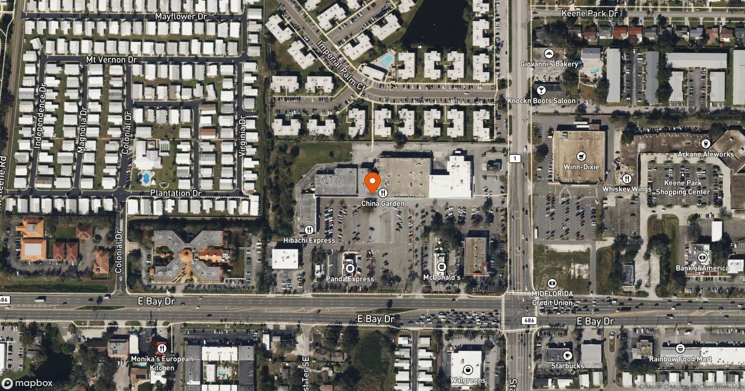 Site of Keene Plaza at 2150 East Bay Drive, Largo, FL 33771