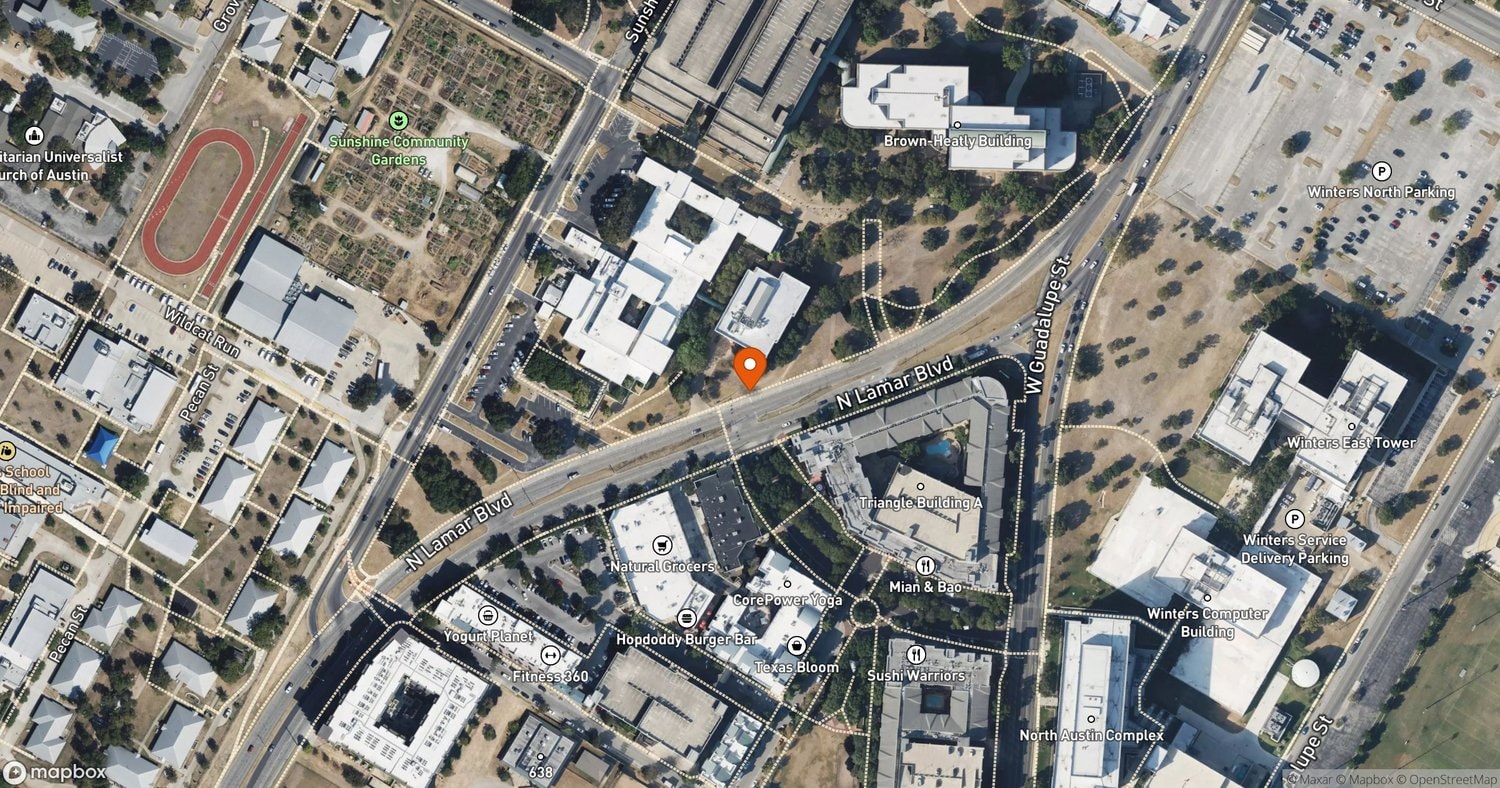 Site of TWC CCRC Parking Lot Resurfacing at 4800 N Lamar Blvd, Austin, TX