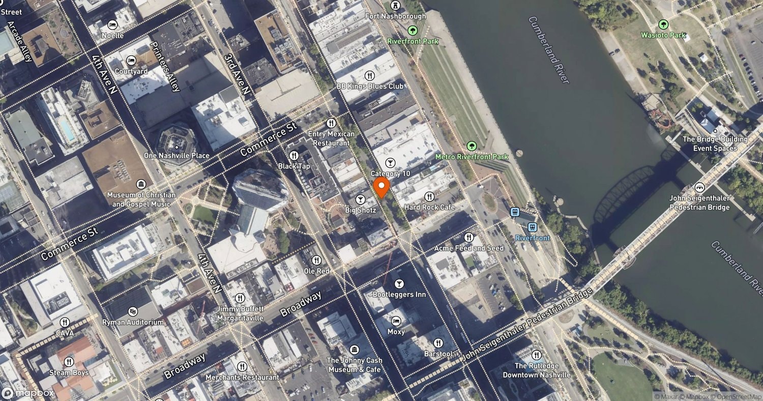 Site of EastGrove Second Avenue Entertainment Venues (117 & 127 2nd Ave N) at 117 & 127 2nd Ave N, Nashville, TN 37201