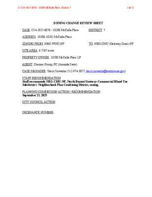 12 C14-2025-0078 - 10200 McKalla Place; District 7 - Staff ...