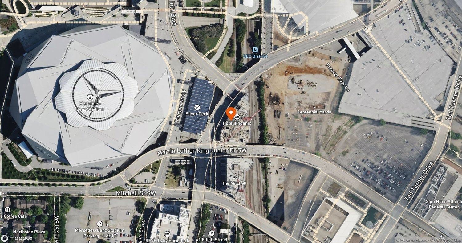 Site of Hotel Phoenix at Centennial Yards at 70 Centennial Olympic Park Drive NW, Atlanta, GA 30303