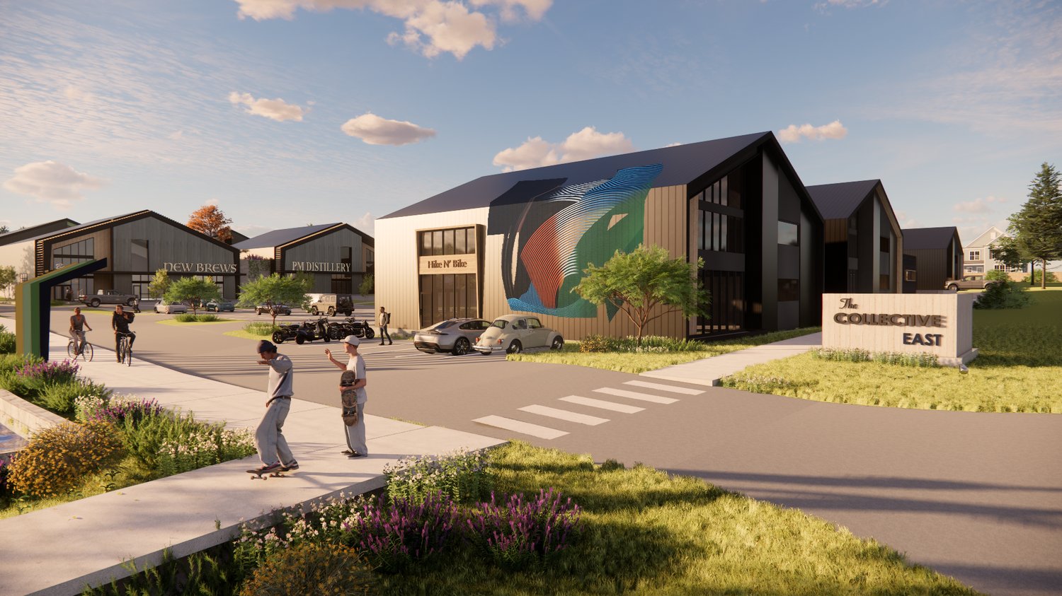 The Collective East- construction and development story and location stats — Spark Root—commercial real estate development and construction in Austin, TX