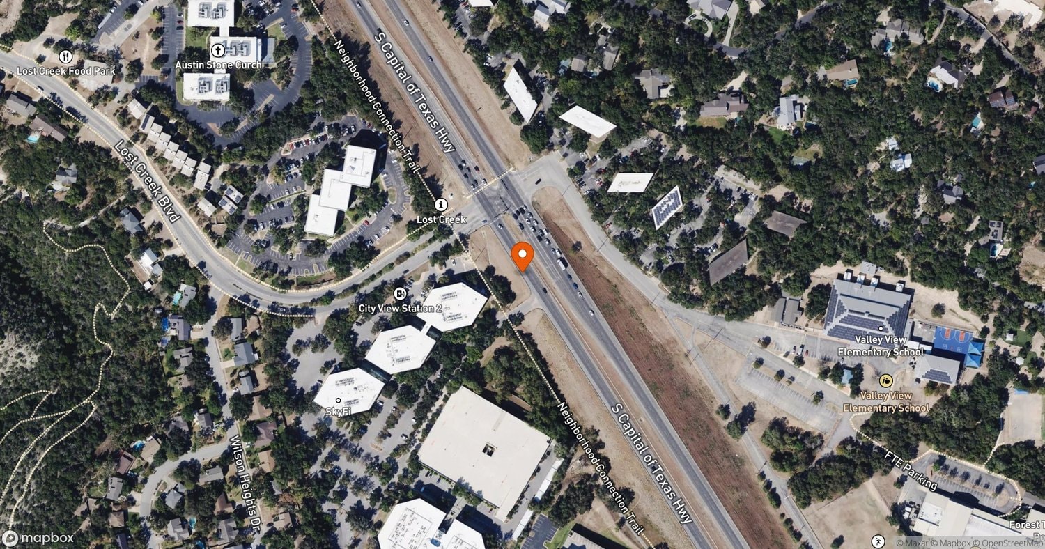 Site of CityView Mixed-Use Redevelopment at 1120 and 1122 South Capital of Texas Highway, Austin, TX 78746