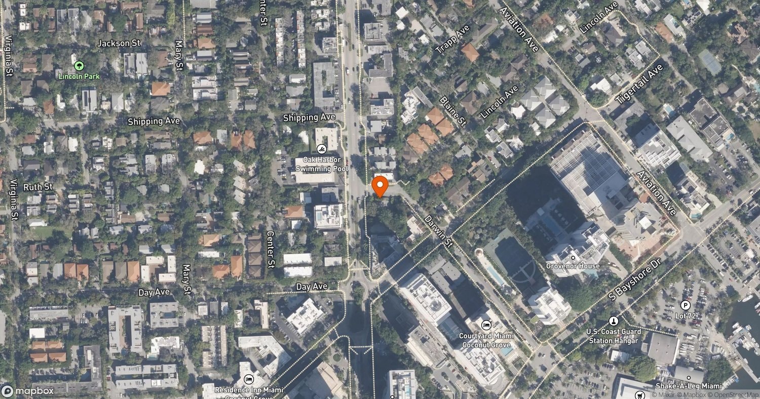 Site of The Lincoln Coconut Grove at 2650 Lincoln Avenue, Miami, FL 33133
