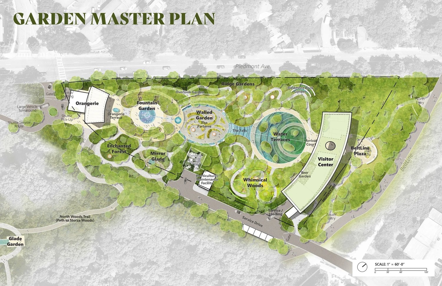 Hoerr Schaudt | Atlanta Botanical Garden Expansion Master Plan