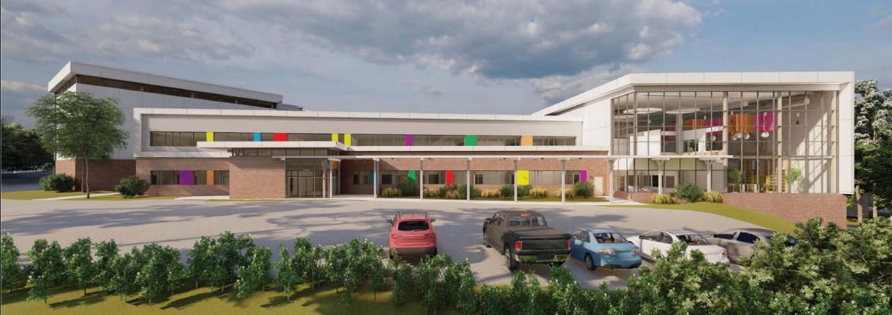 Rendering of the Dresden Elementary School replacement building in DeKalb County