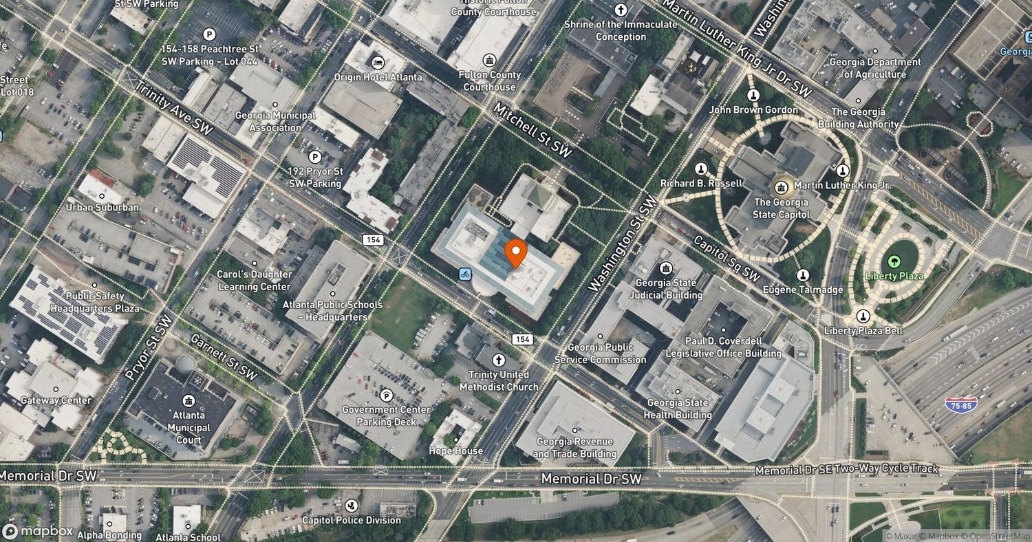 Site of Atlanta Self-Storage Special-Use Permit Ordinance at 55 Trinity Ave SW, Atlanta, GA 30303