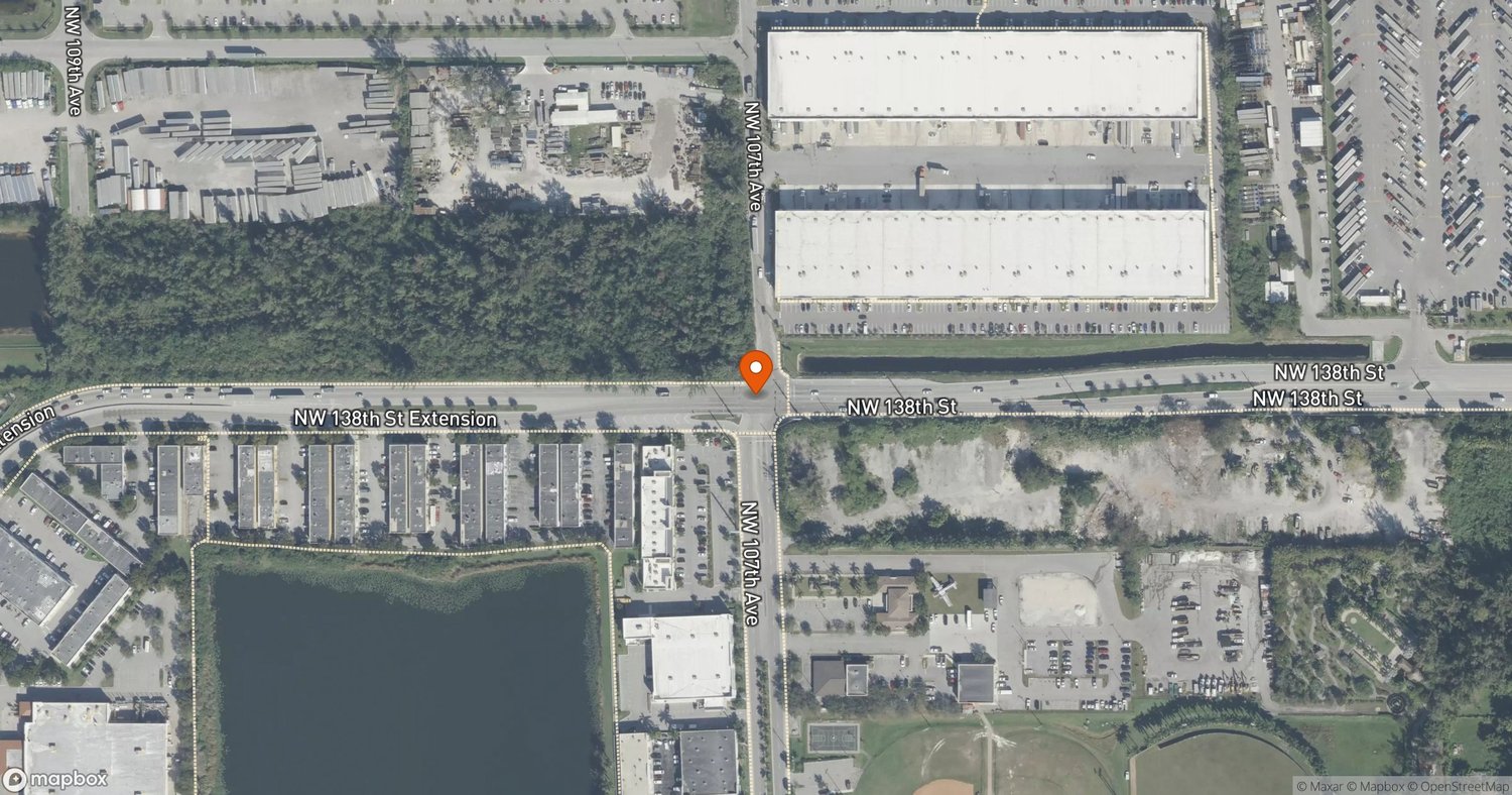 Site of Flightway Twenty Two at Southeast corner of NW 138th Street and NW 107th Avenue, Hialeah Gardens, FL 33018