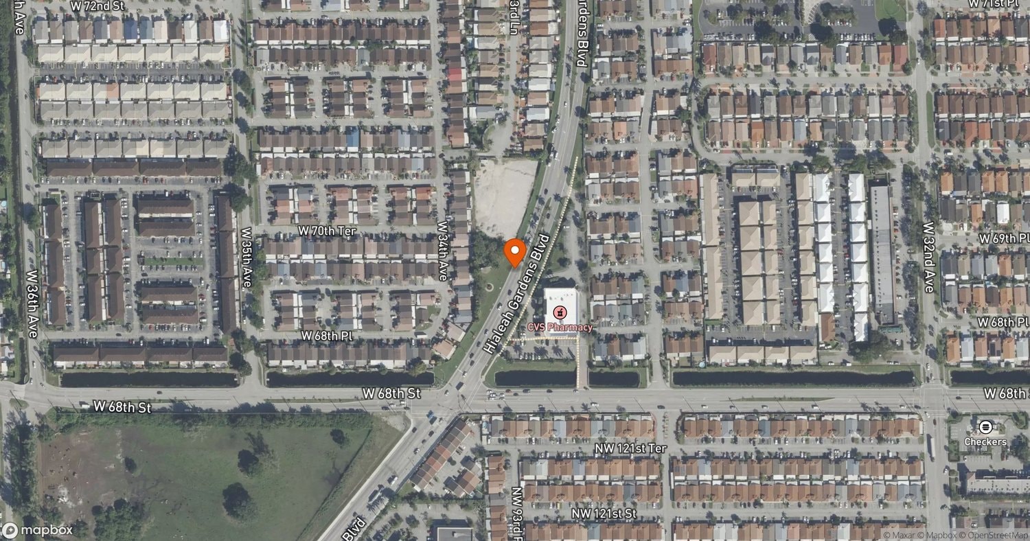 Site of Flightway Twenty Two at Southeast corner of NW 138th Street and NW 107th Avenue, Hialeah Gardens, FL 33018