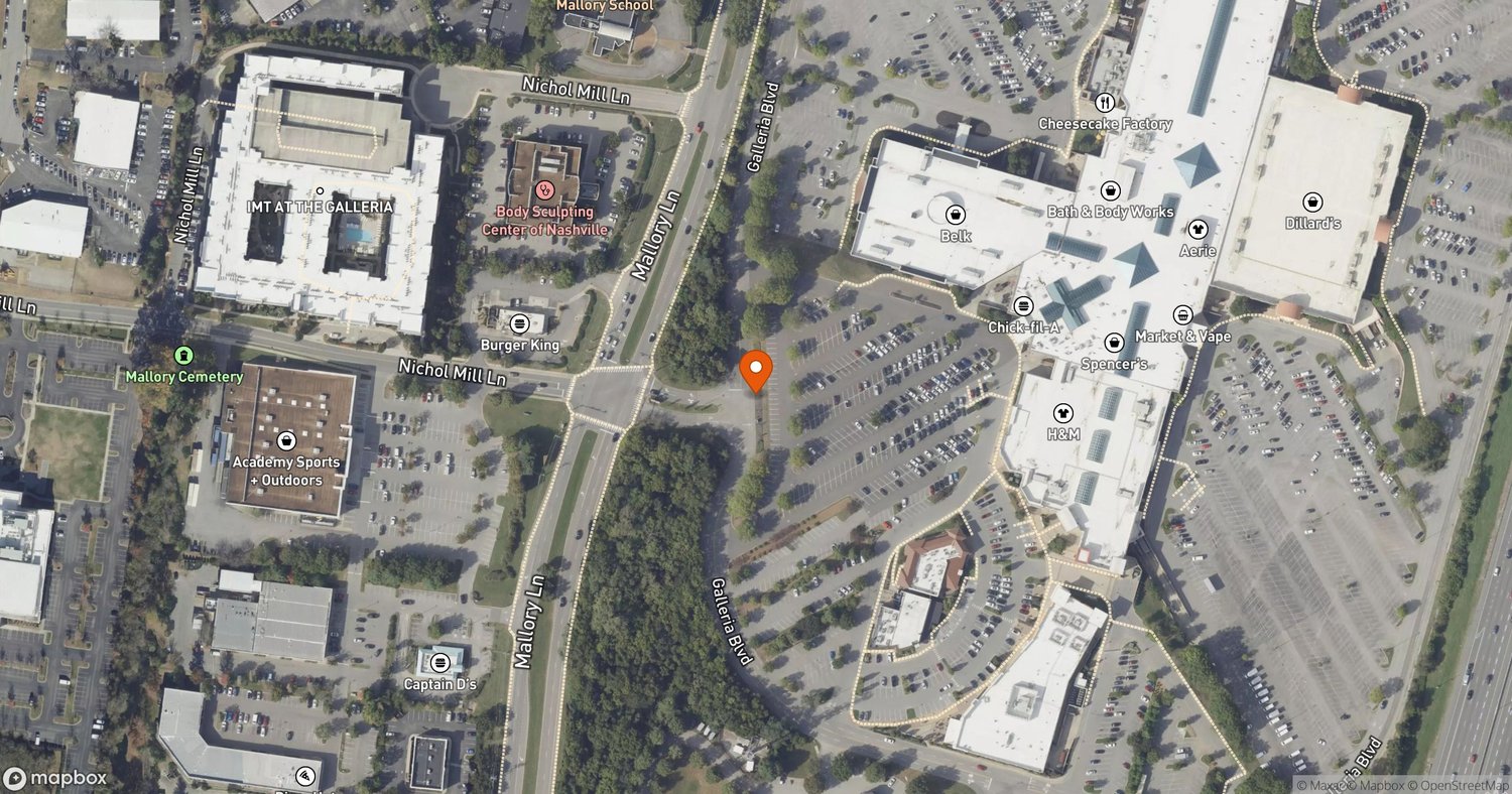 Site of The Residences at Cool Springs Galleria at 1800 Galleria Blvd, Franklin, TN