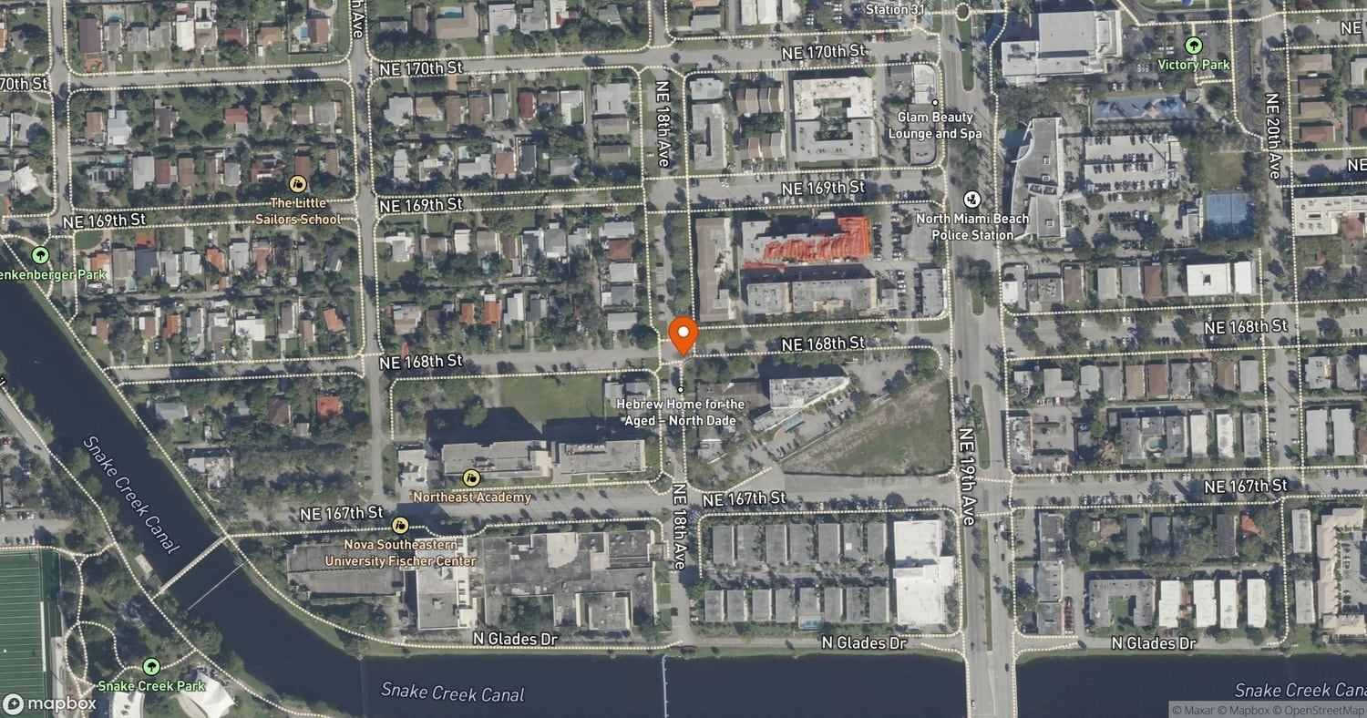 Site of Citadel Care Centers Senior Health Campus at 1800 NE 168th Street, North Miami Beach, FL 33162