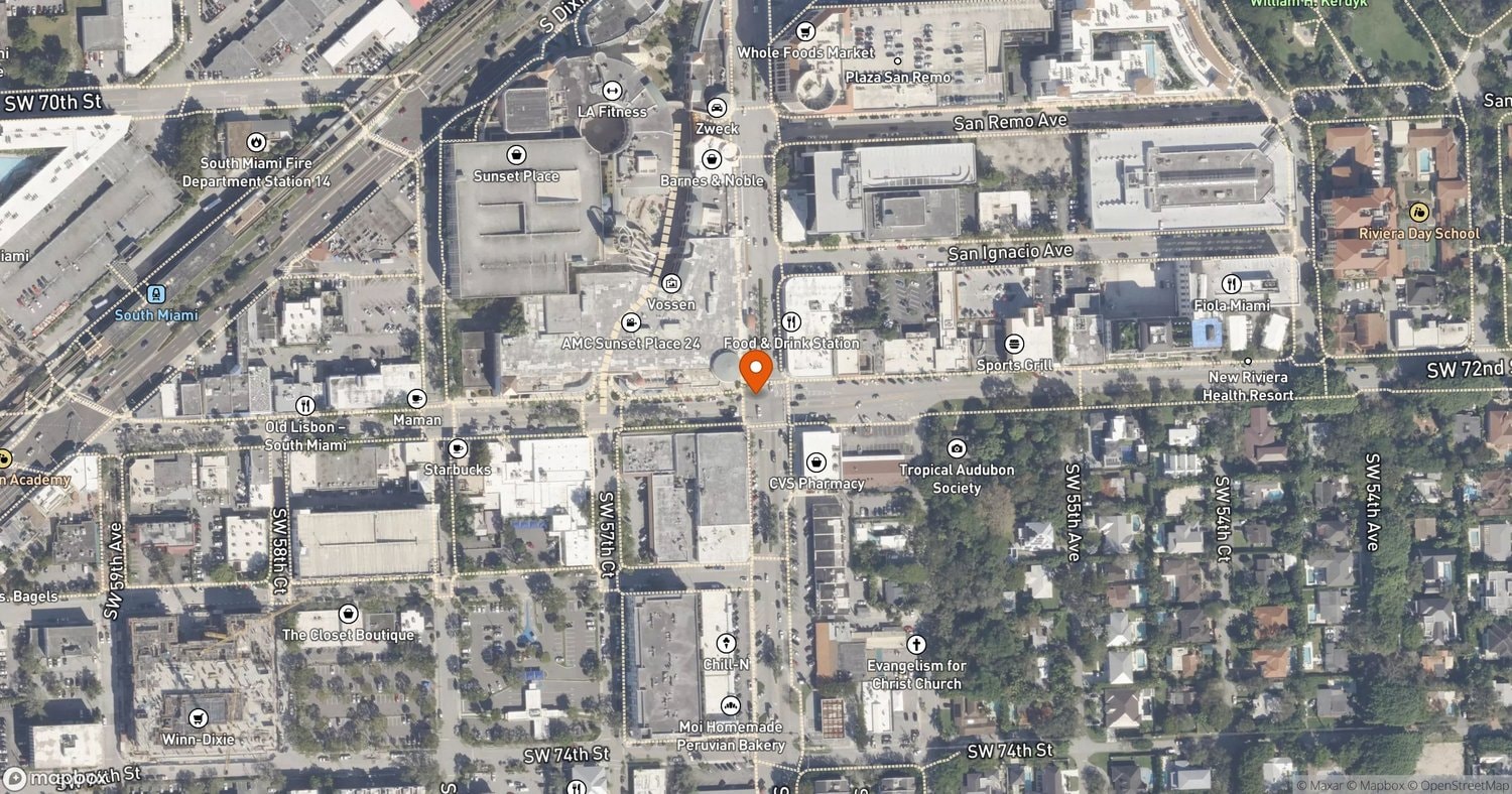 Site of Downtown SoMi (Shops at Sunset Place Redevelopment) at 5701 Sunset Dr, South Miami, FL