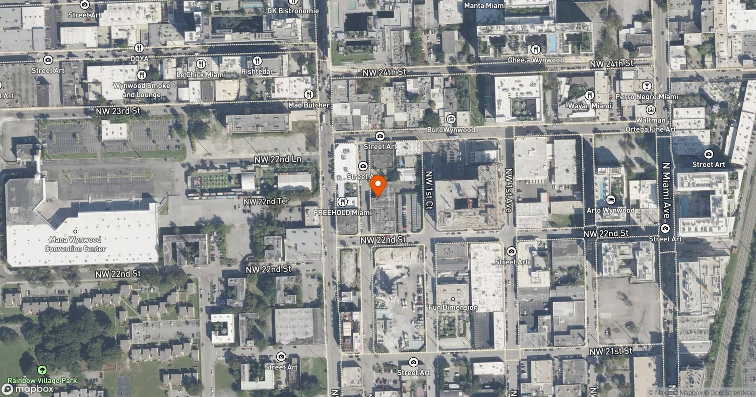 Site of The Cloud One Hotel & Residences Wynwood at 2215 NW 1st Place, Miami, FL 33127