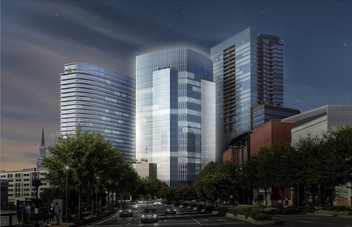 Visuals, details revealed for two-tower Peachtree Road ...