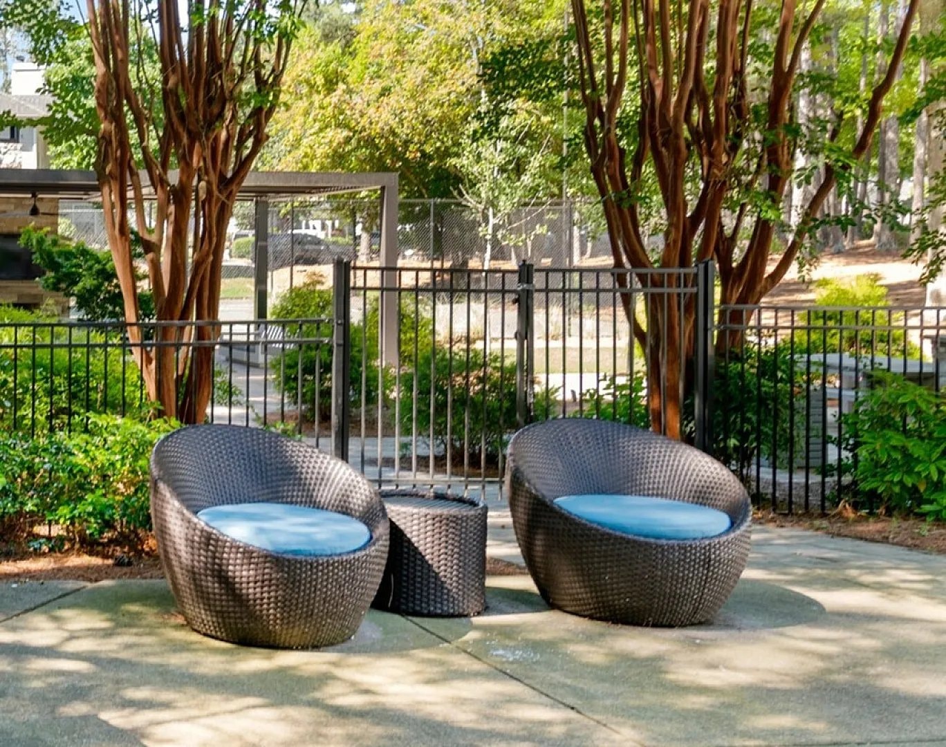 Outdoor lounge seating at Manchester at Mansell