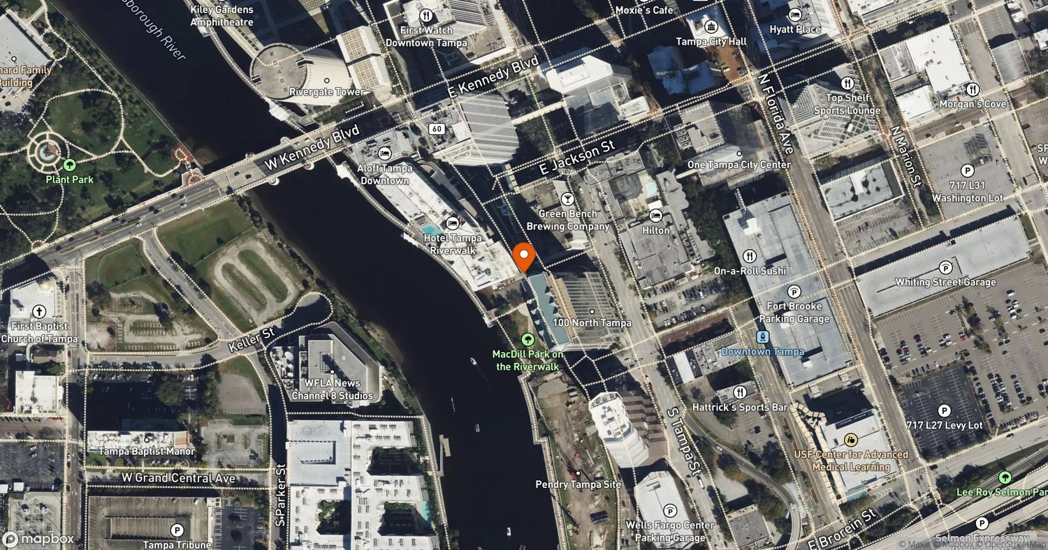 Site of Hotel Cala at 200 N. Ashley Drive, Tampa, FL 33602