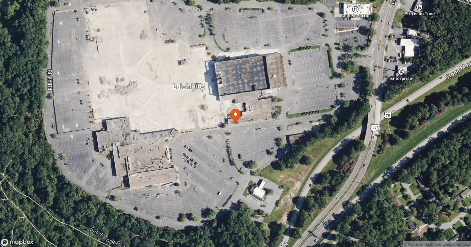 Site of Ellory House at Lulah Hills at Lulah Avenue at former North DeKalb Mall site, Decatur, GA 30033