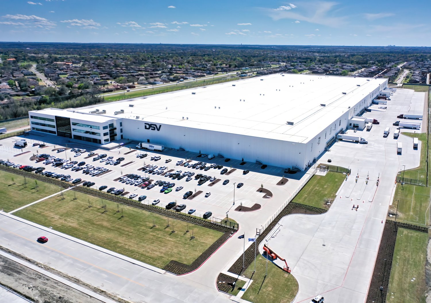 DSV's one-million-square-foot distribution facility in Denton, Texas