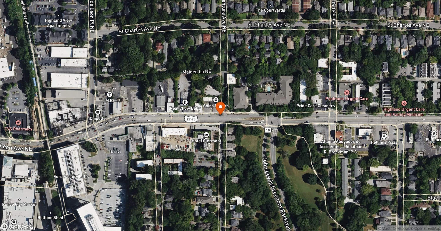Site of Selig Ponce de Leon Mixed-Use Redevelopment (798 Ponce de Leon) at 780-798 Ponce de Leon Ave NE, Atlanta, GA 30306