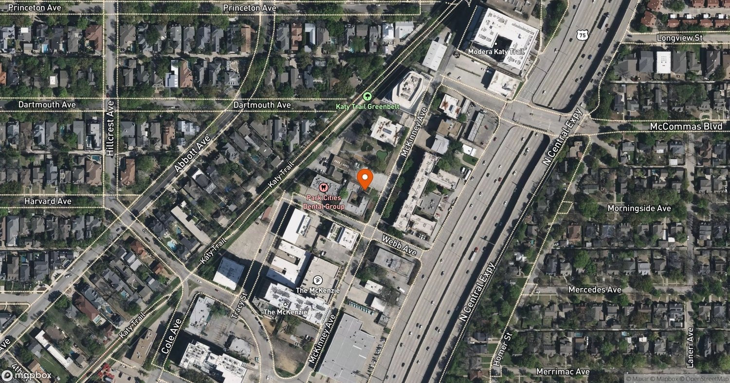 Site of Ivy Park and The English at 5115 McKinney Ave, Dallas, TX 75205