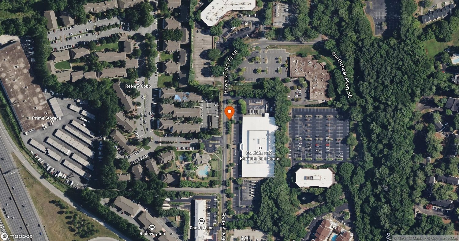 Site of theEdge GA10 Data Center at 1155 Powers Ferry Place at 1155 Powers Ferry Place SE, Marietta, GA 30067