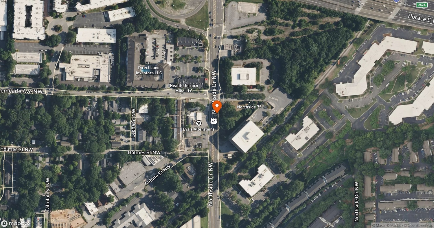 Site of State of Georgia Office Tower at 1715 Northside Drive at 1715 Northside Drive NW, Atlanta, GA 30318