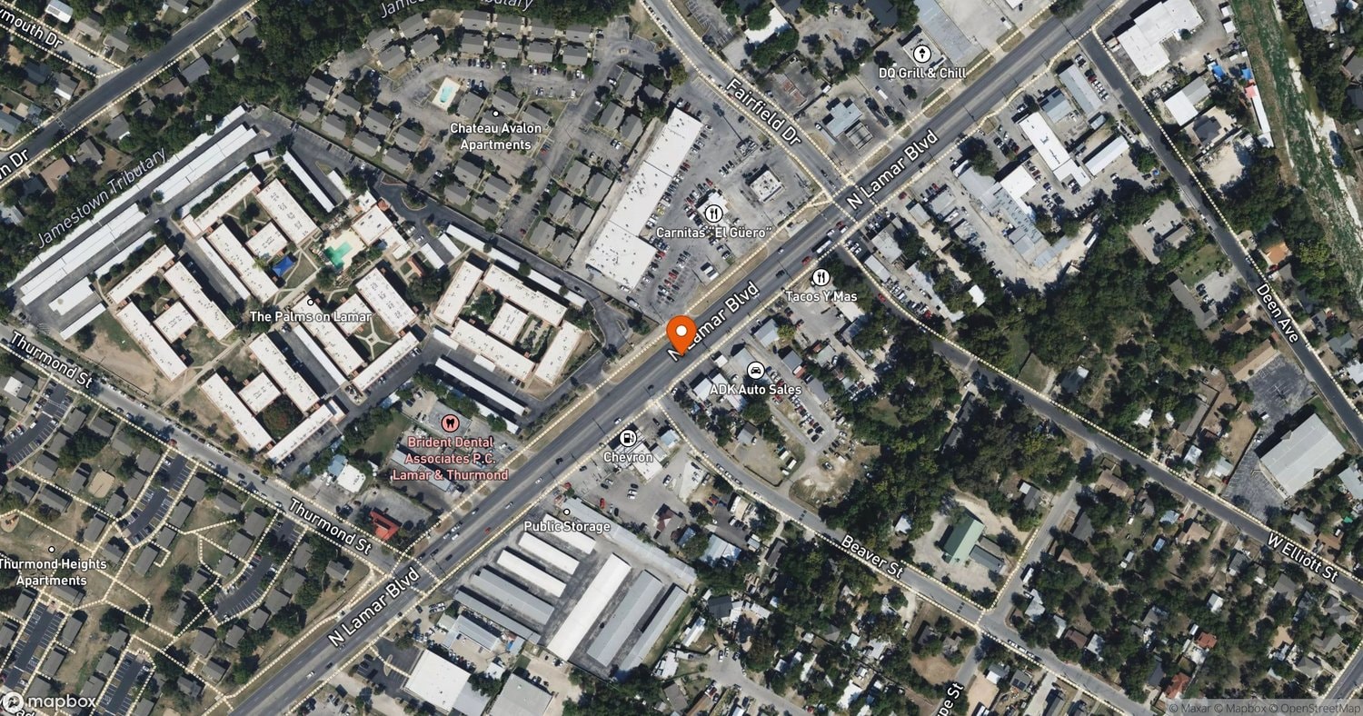 Site of 545-Unit Mixed-Use Project on North Lamar at 8605-8613 North Lamar Boulevard, Austin, TX 78753