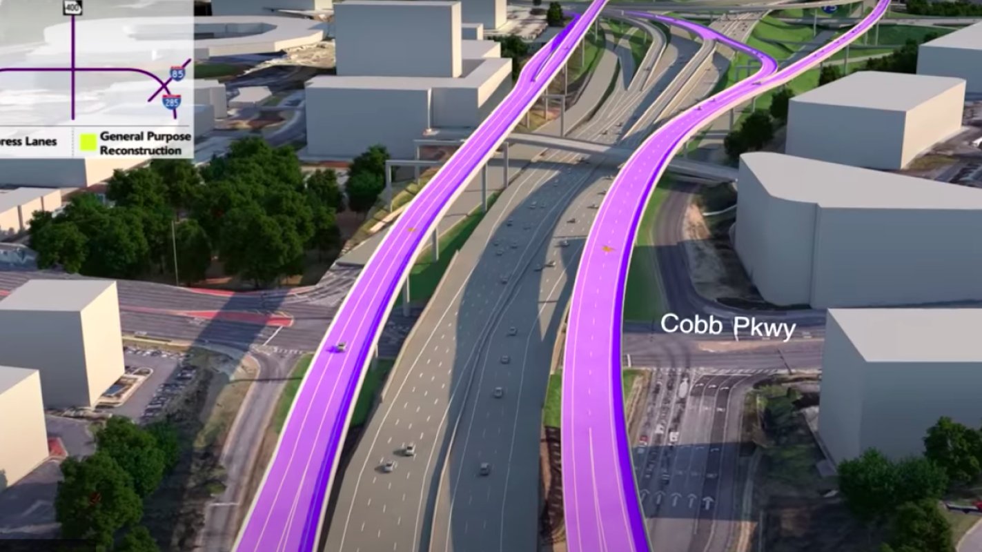 Cobb County expresses support for huge system of elevated highways ...